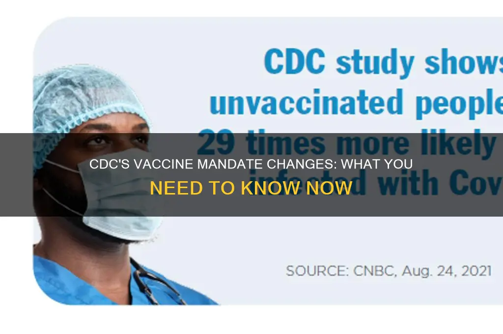 has the cdc dropped vaccine manates