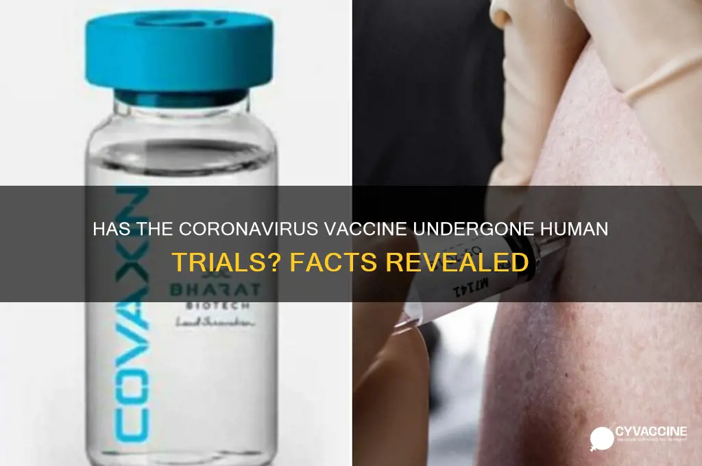 has the coronavirus vaccine been tested on humans