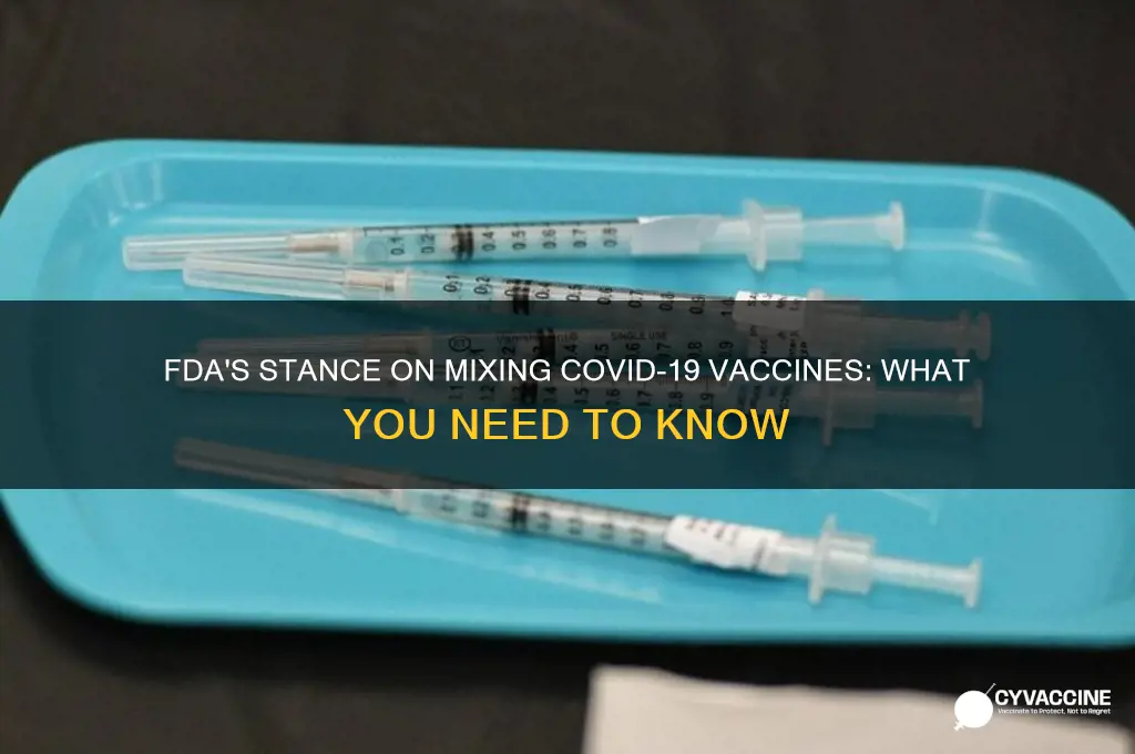 has the fda approved mixing vaccines