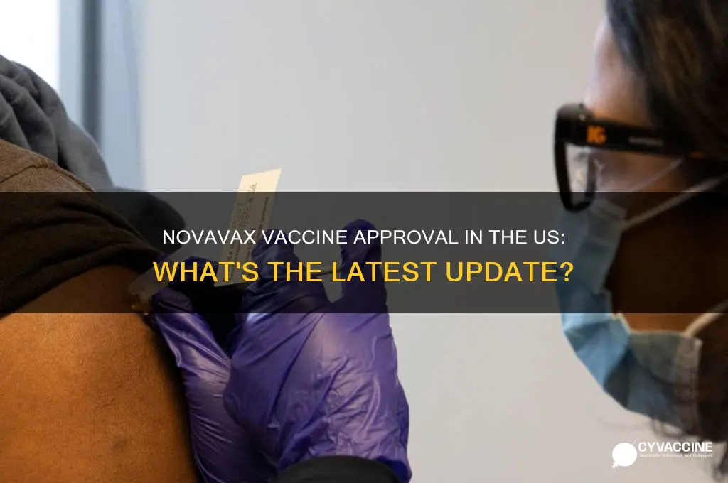 has the novavax vaccine been approved in the us