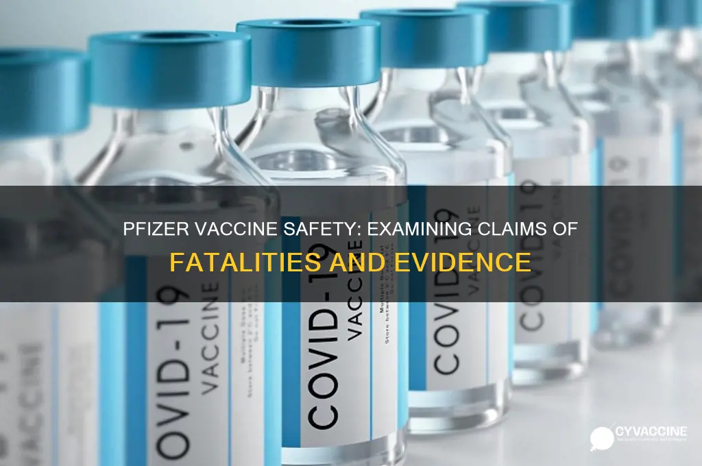 has the phizer vaccine killed anyone