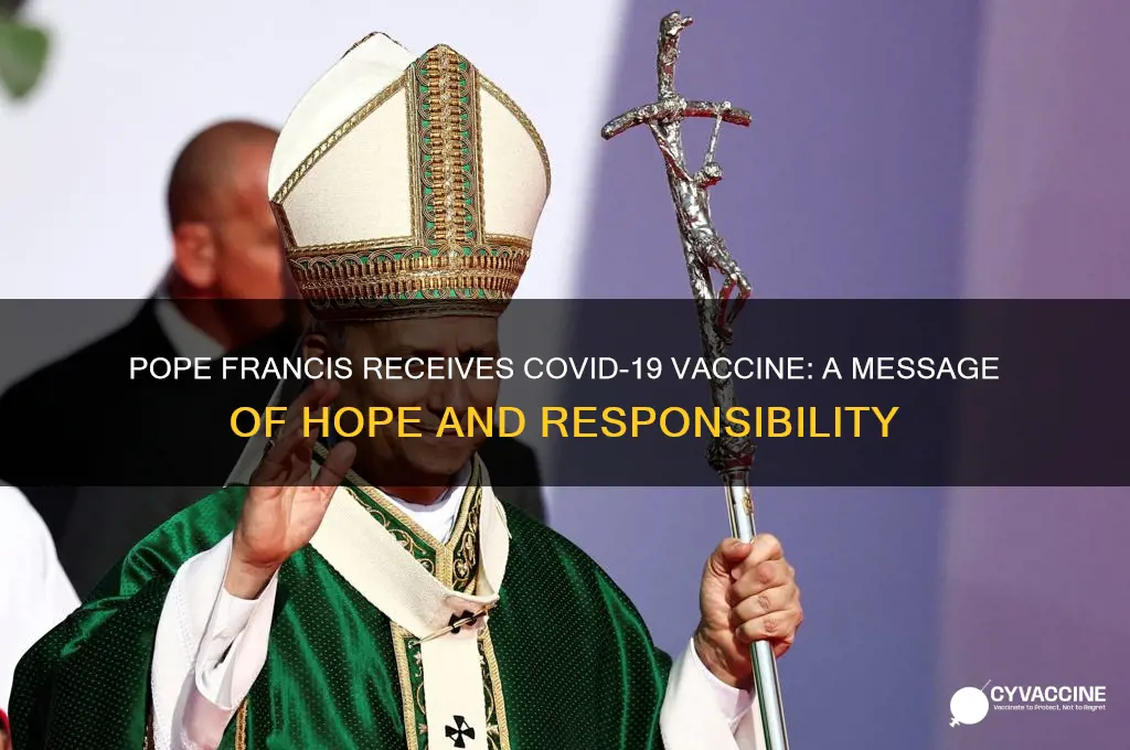 has the pope gotten the vaccine