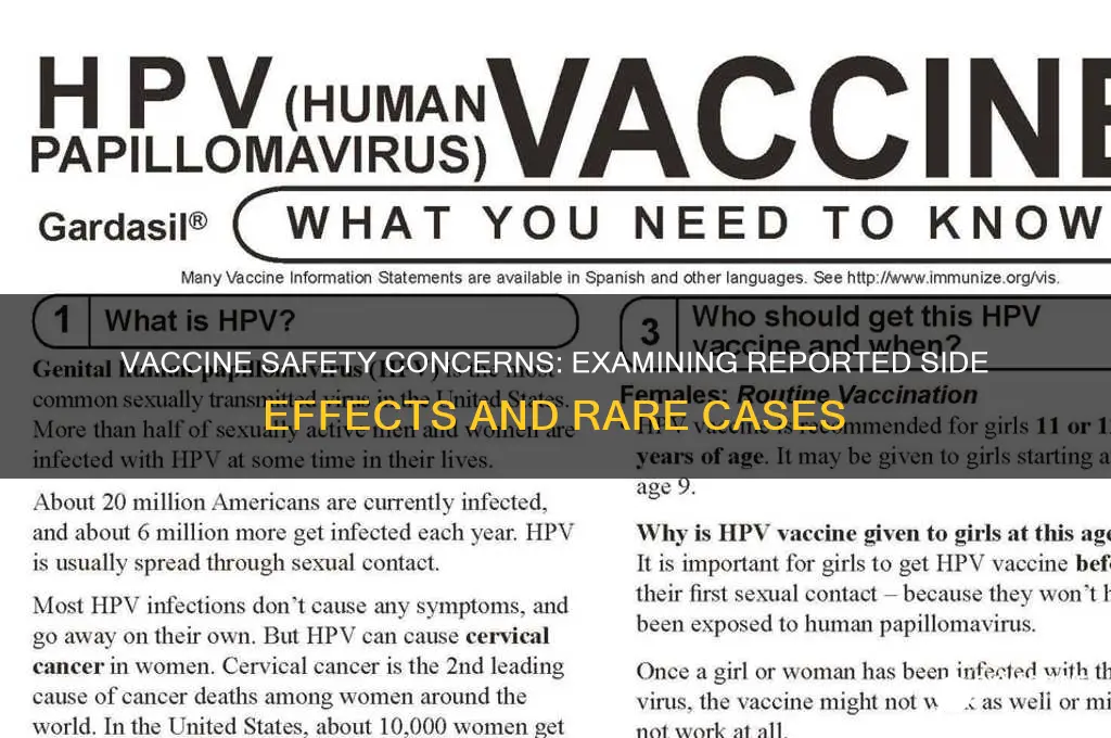 has the vaccine hurt anyone yet