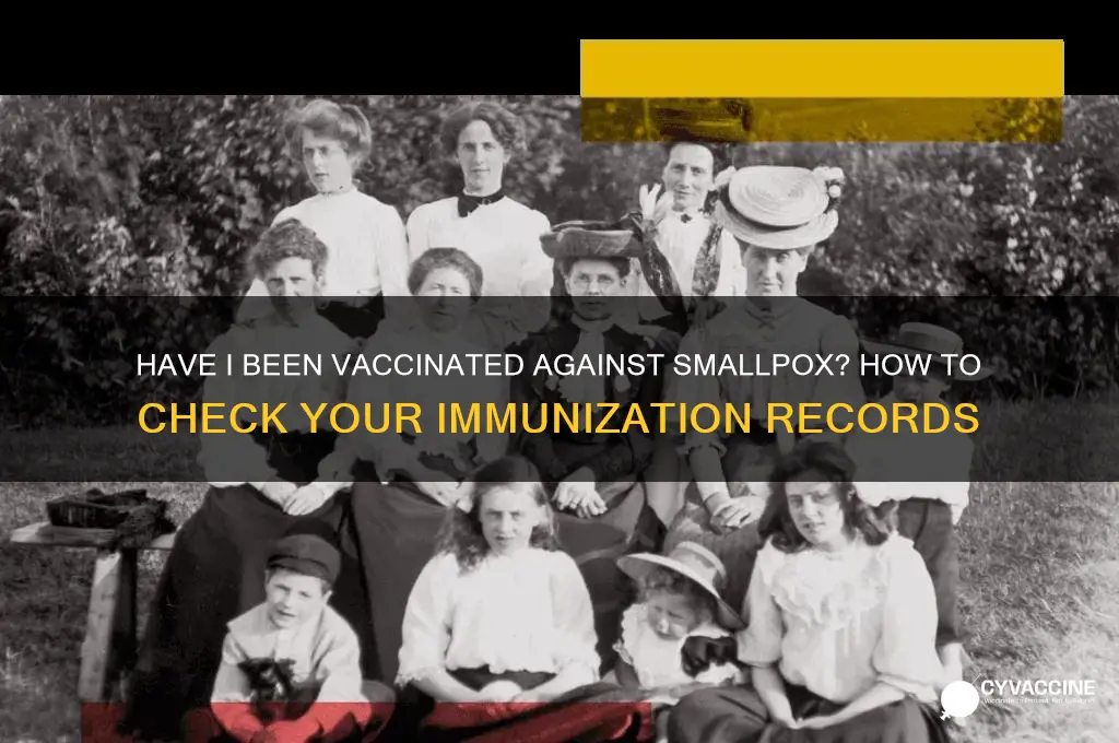 have i been vaccinated against smallpox