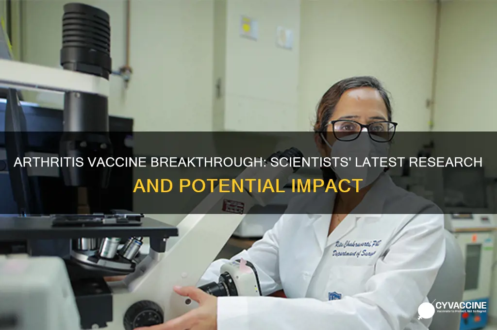 have scientists developed an arthritis vaccine