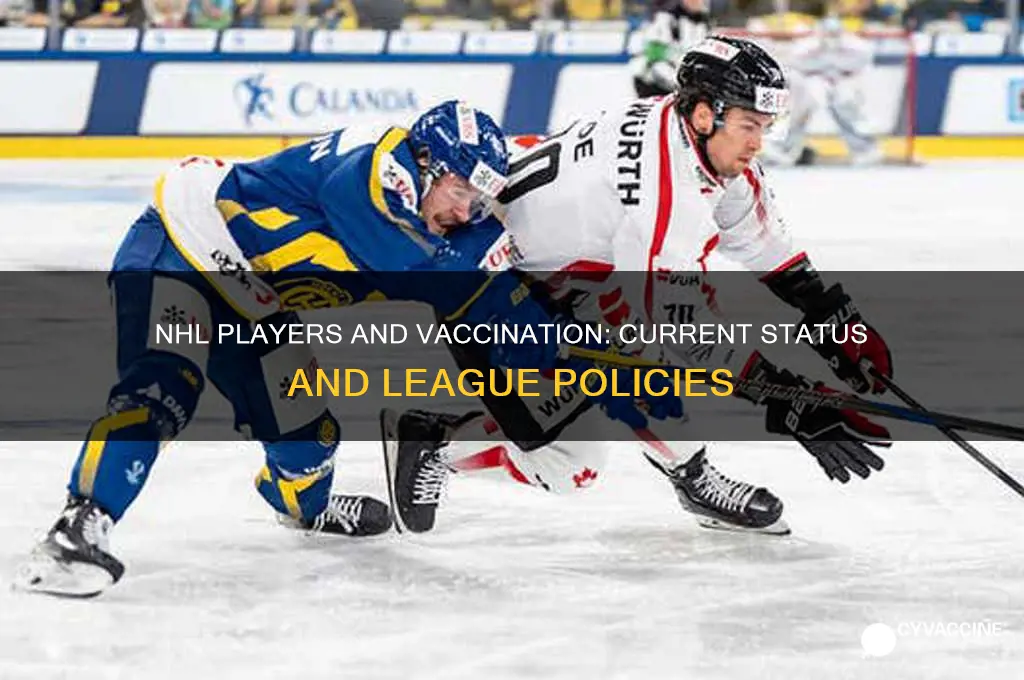 have the nhl players been vaccinated