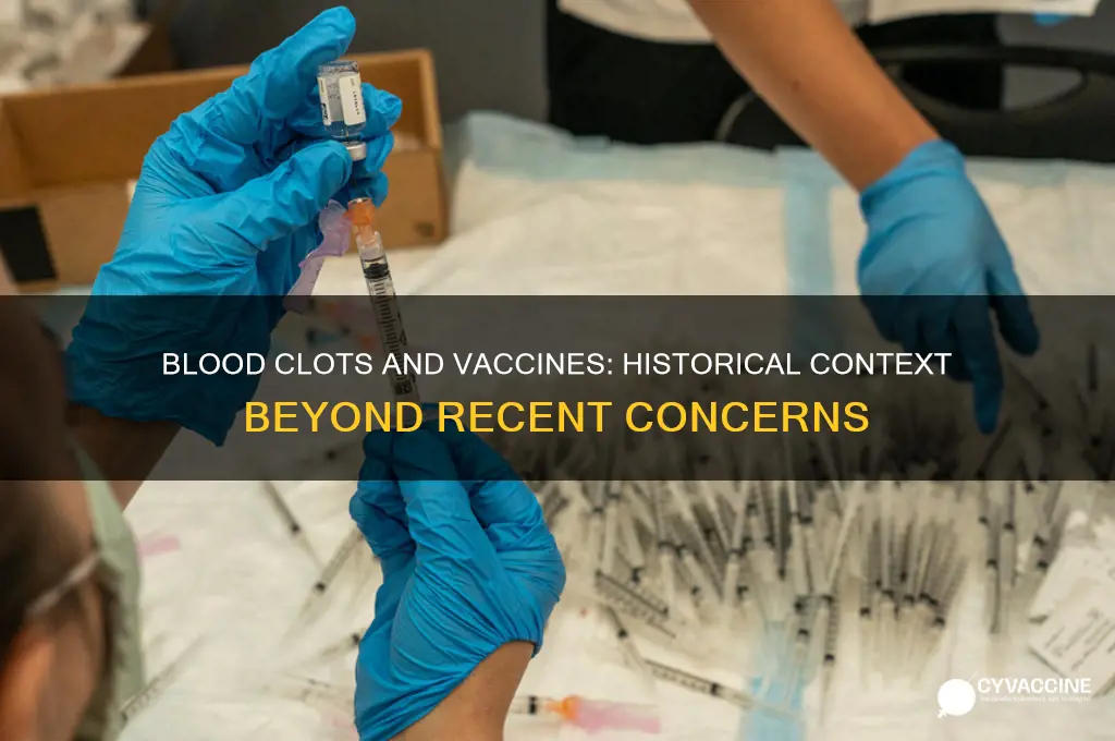 have there been blood clots with other vaccines