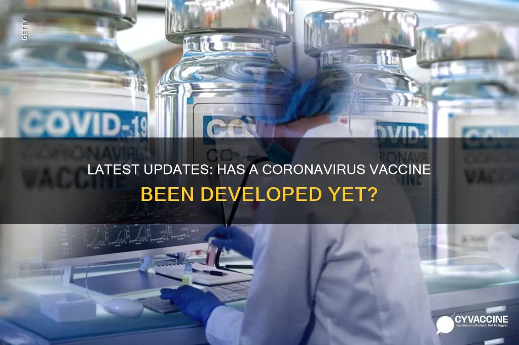 have they came up with a vaccine for the coronavirus