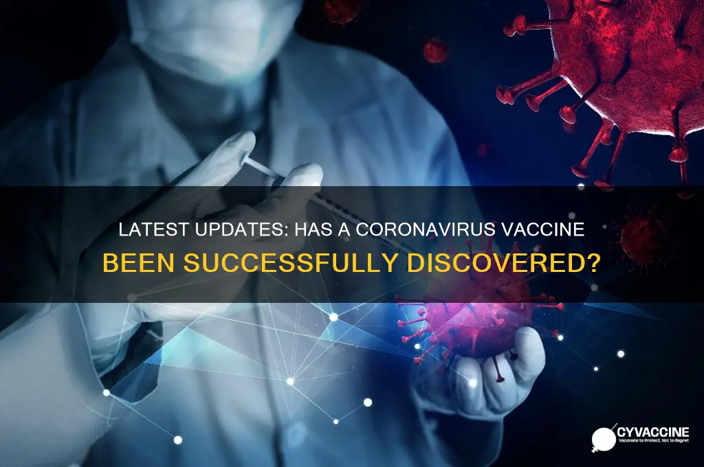 have they found the coronavirus vaccine