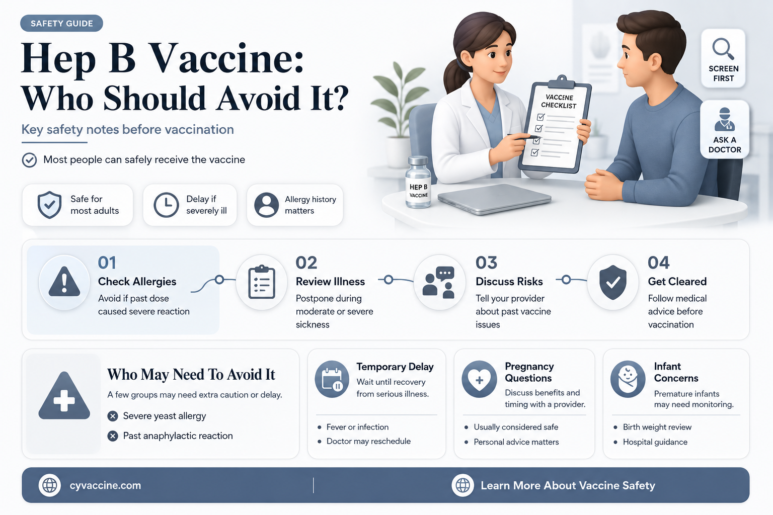 are there any restrictions to receiving the hep b vaccine