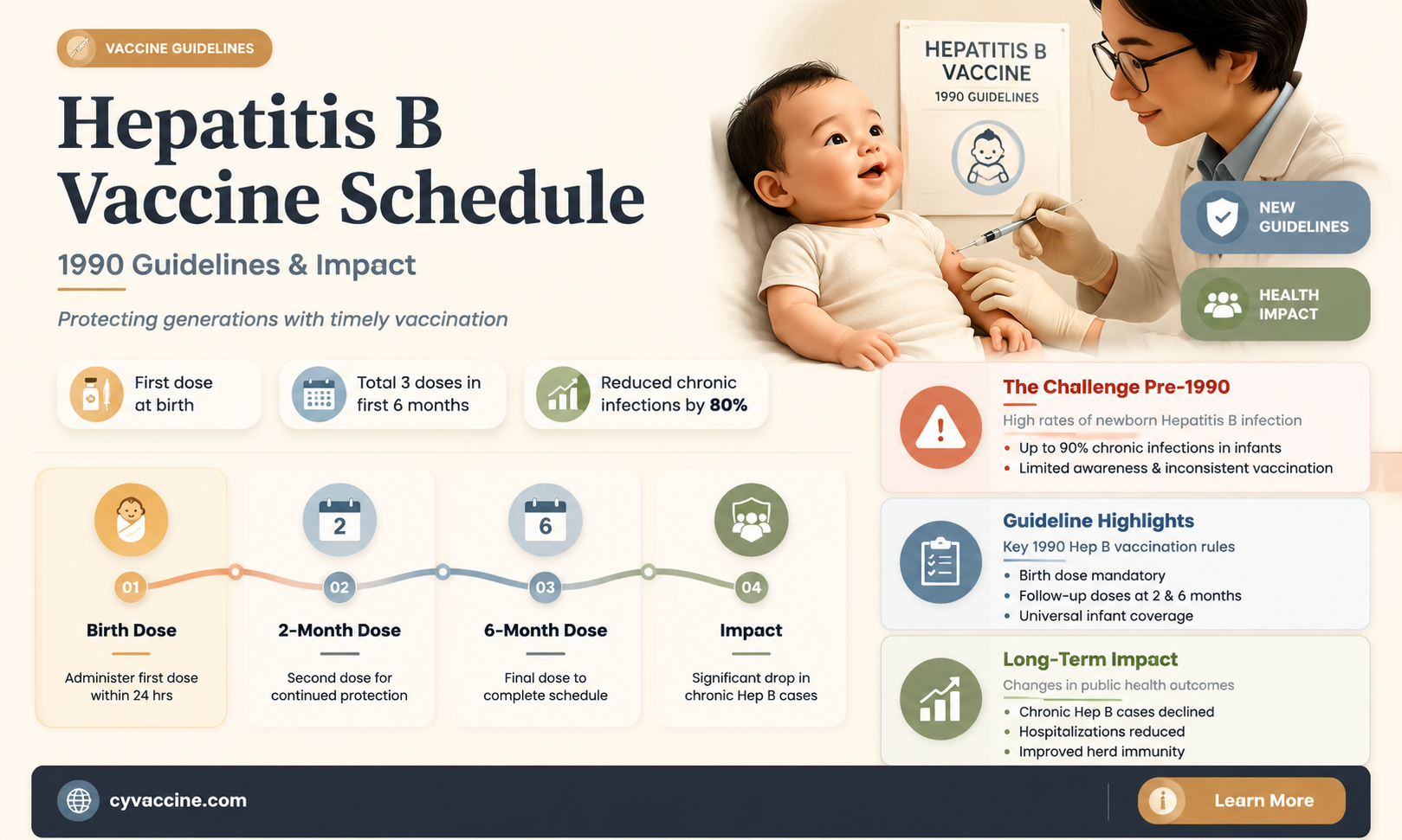 are hepatitis b vaccine schedule 1990