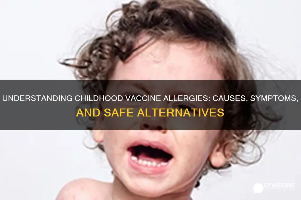 how are children allergic too vaccines