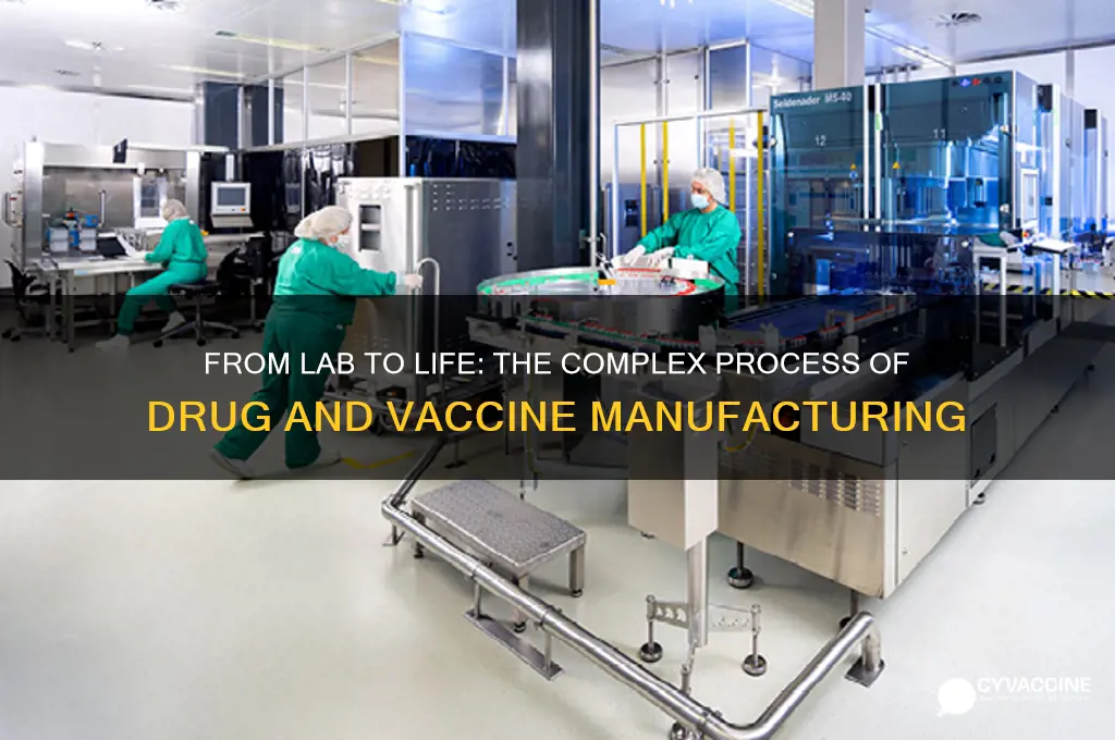 how are drugs and vaccines manufactured