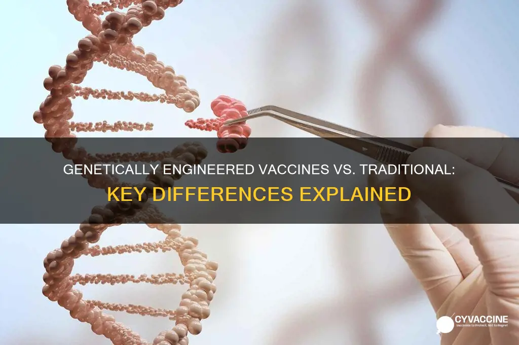 how are genetically engineered vaccines different from traditional vaccines