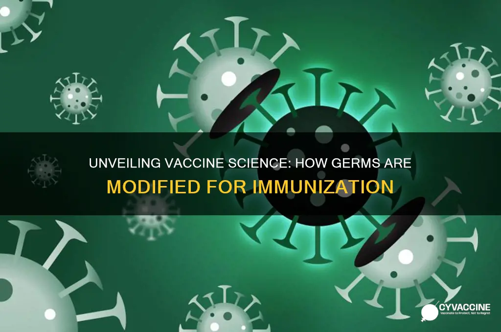 how are germs modified for vaccines