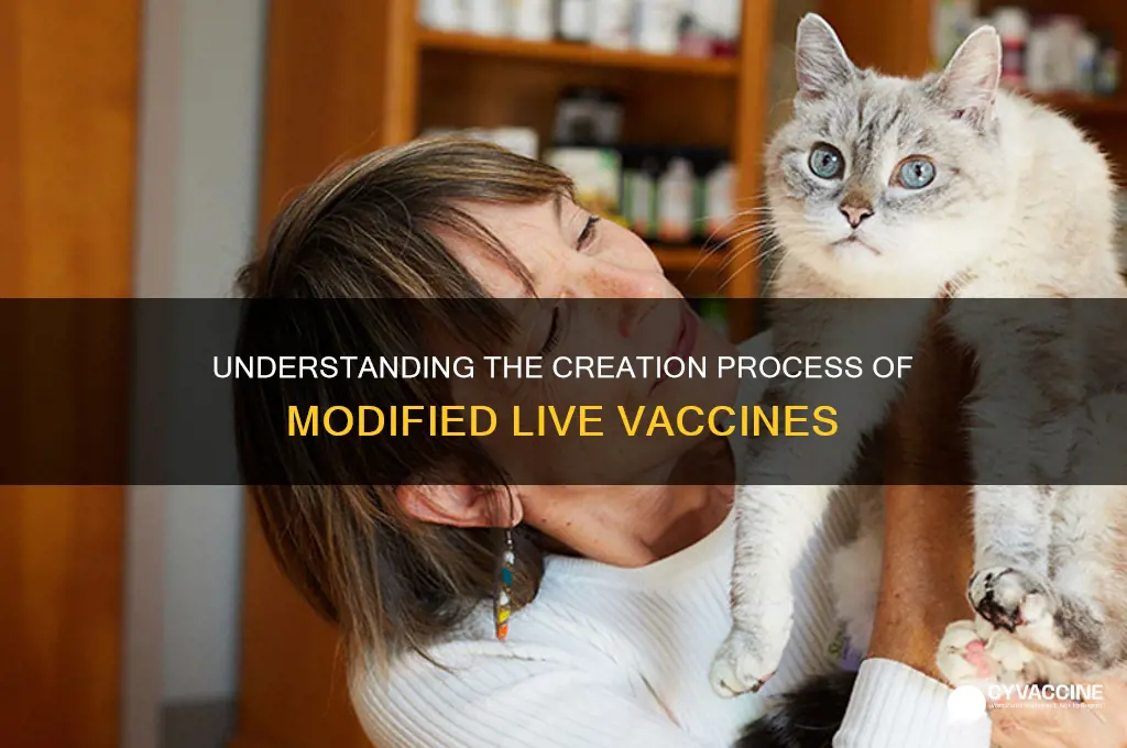 how are modified live vaccines made