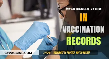 Documenting Tetanus Vaccinations: Proper Notation in Immunization Records Explained