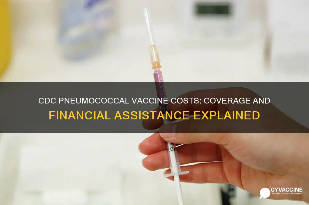 how are the costs for the pneumococcal vaccines covered cdc