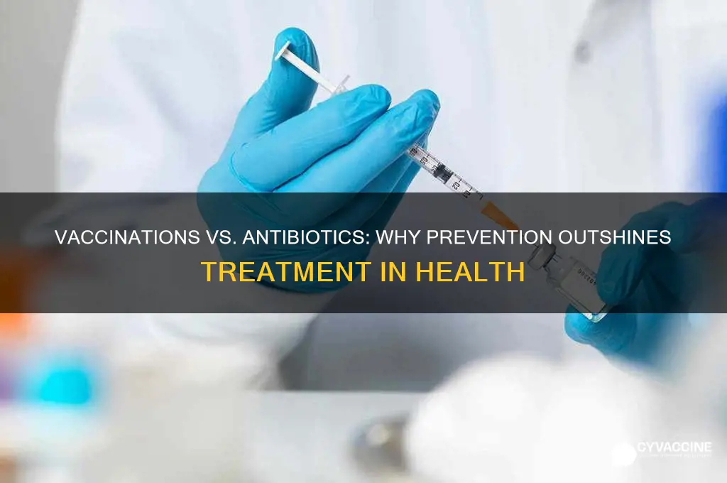how are vaccinations better than antibiotics