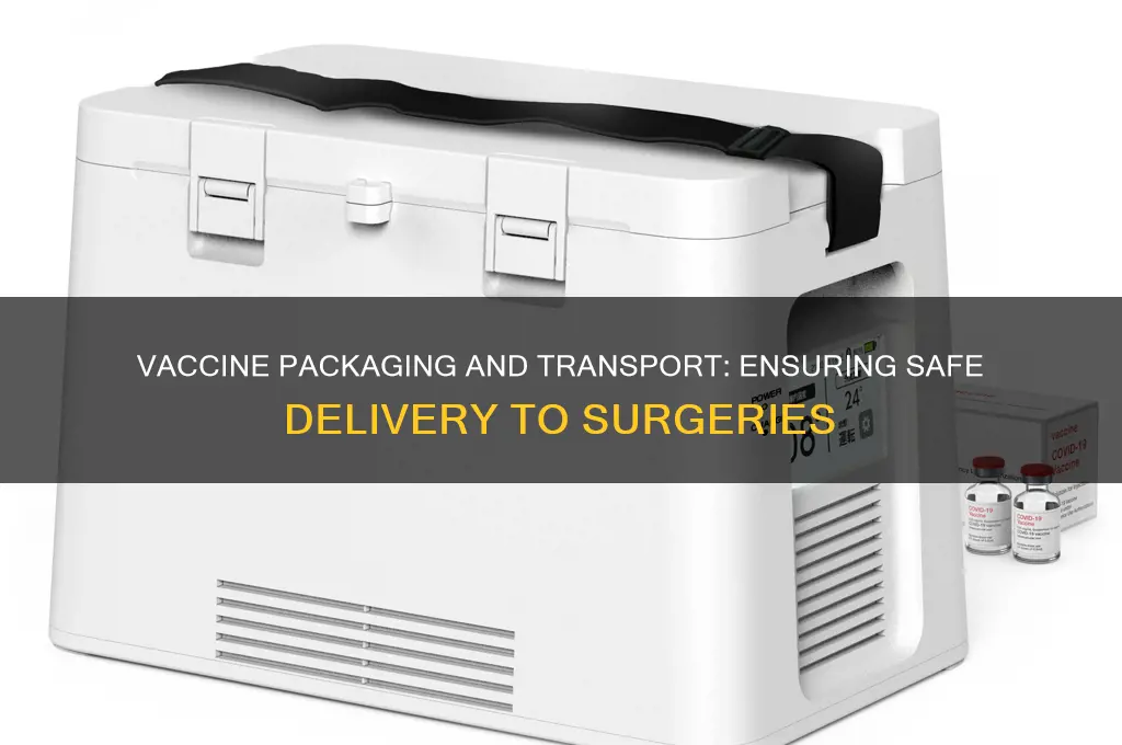 how are vaccines packaged and transported from supplier to surgery