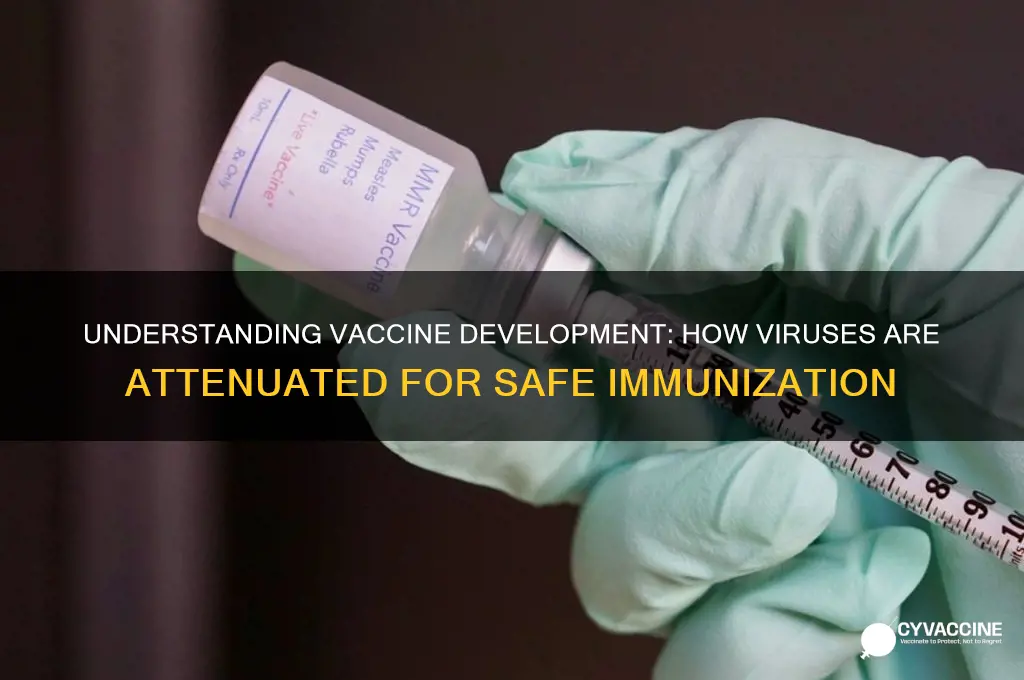 how are viruses attenuated for vaccines