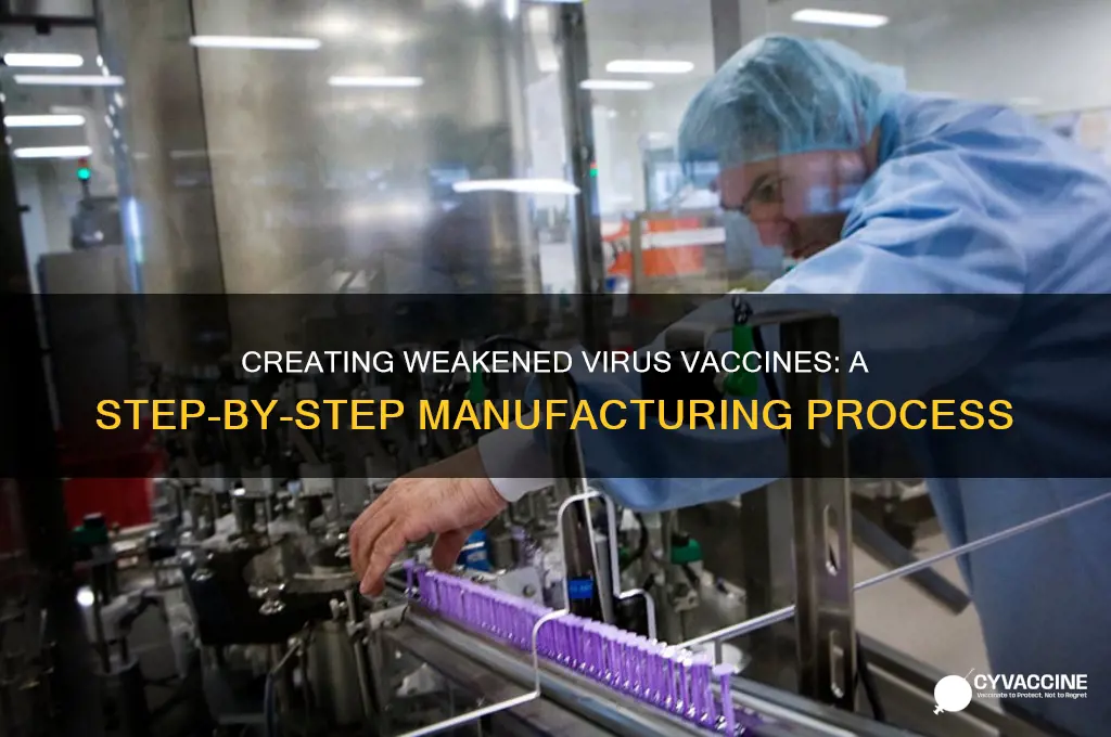 how are weakened virus vaccine made