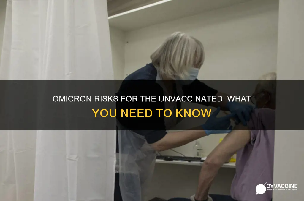 how bad is omicron if you are not vaccinated
