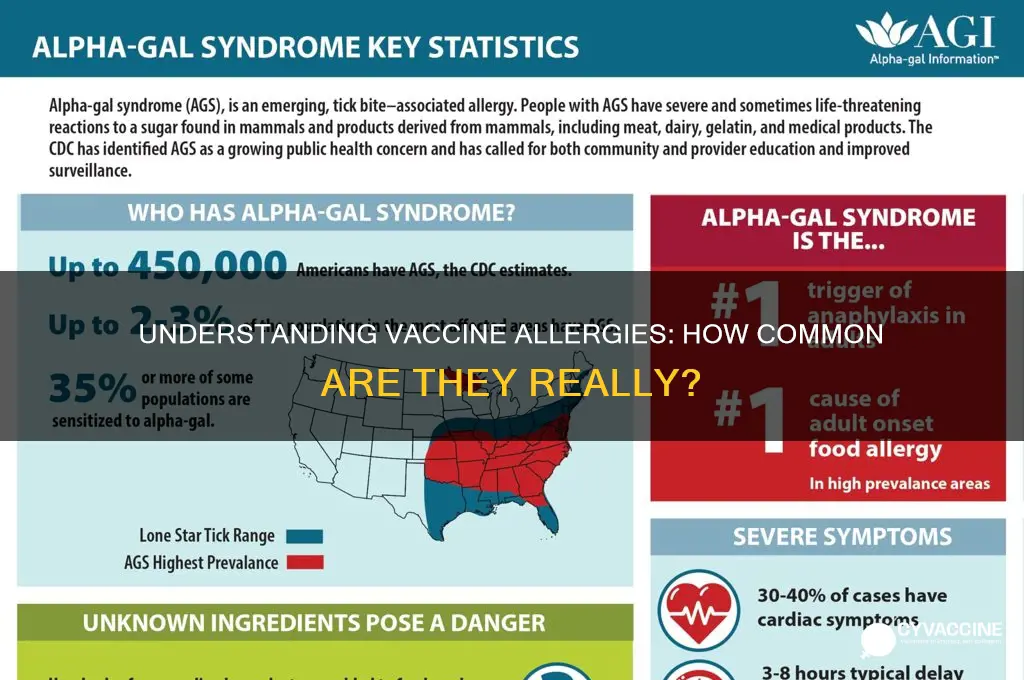 how common are allergies to vaccines