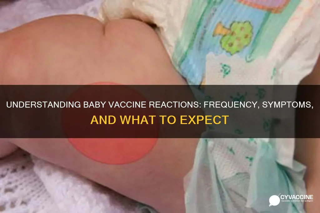how common are baby vaccine reactions