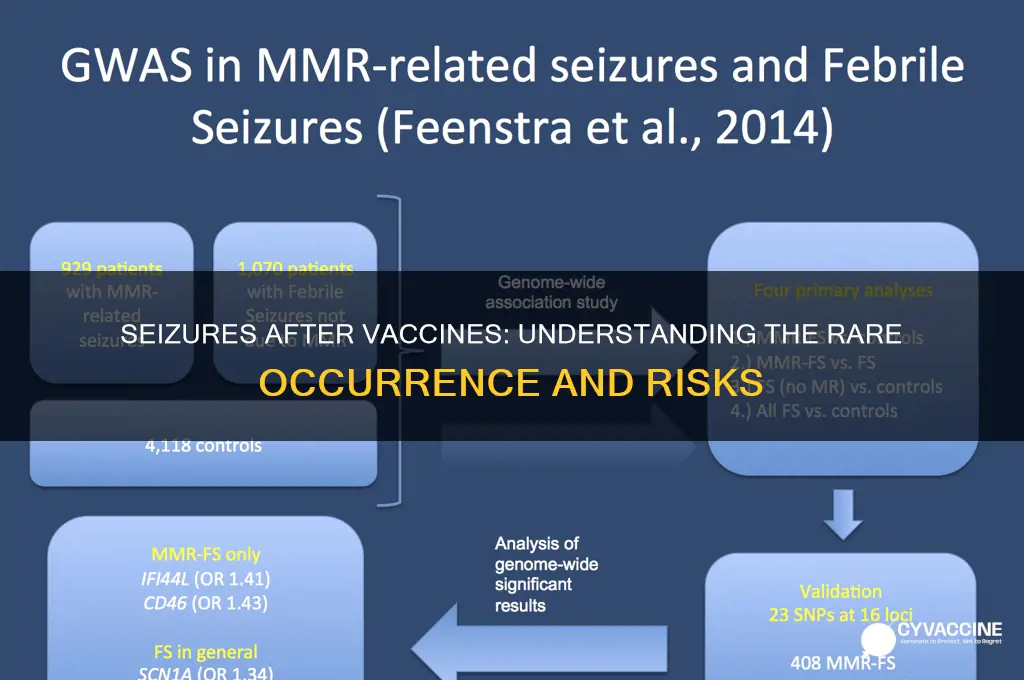 how common are seizure after vaccines
