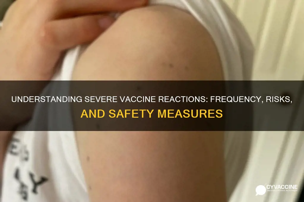 how common are severe vaccine reactions