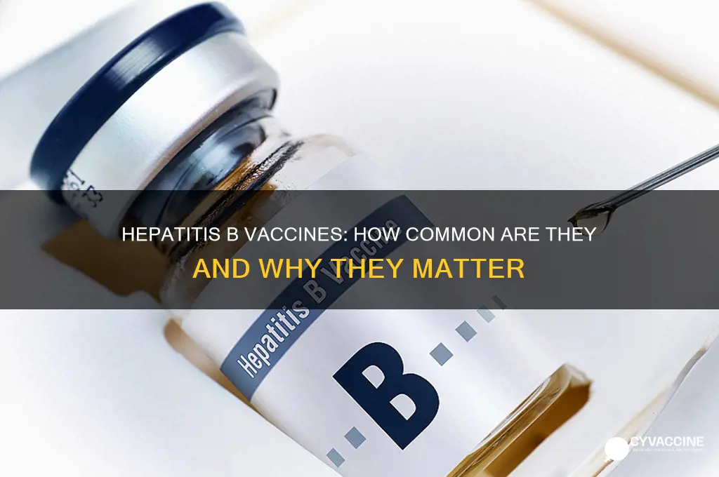 how common or hep b vaccines