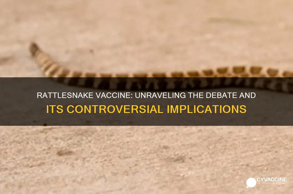 how controversial is the rattlesnake vaccine