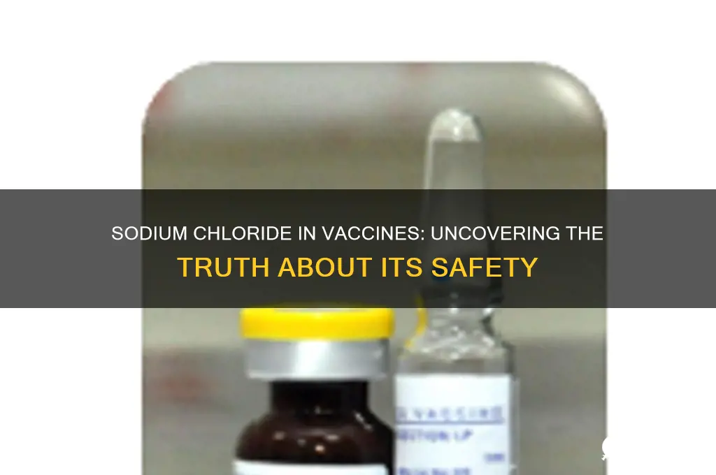 how dangerous is sodium chloride vaccine