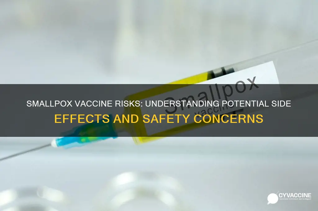 how dangerous is the smallpox vaccine