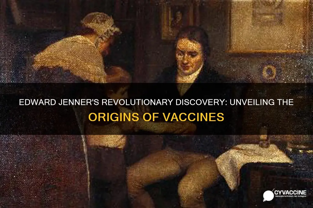 how did edward jenner discover vaccines