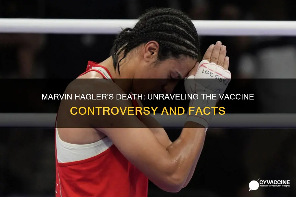 how did marvin hagler die vaccine