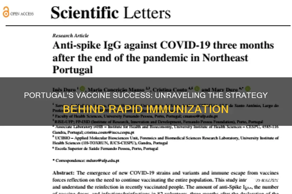 how did portugal vaccinate so many