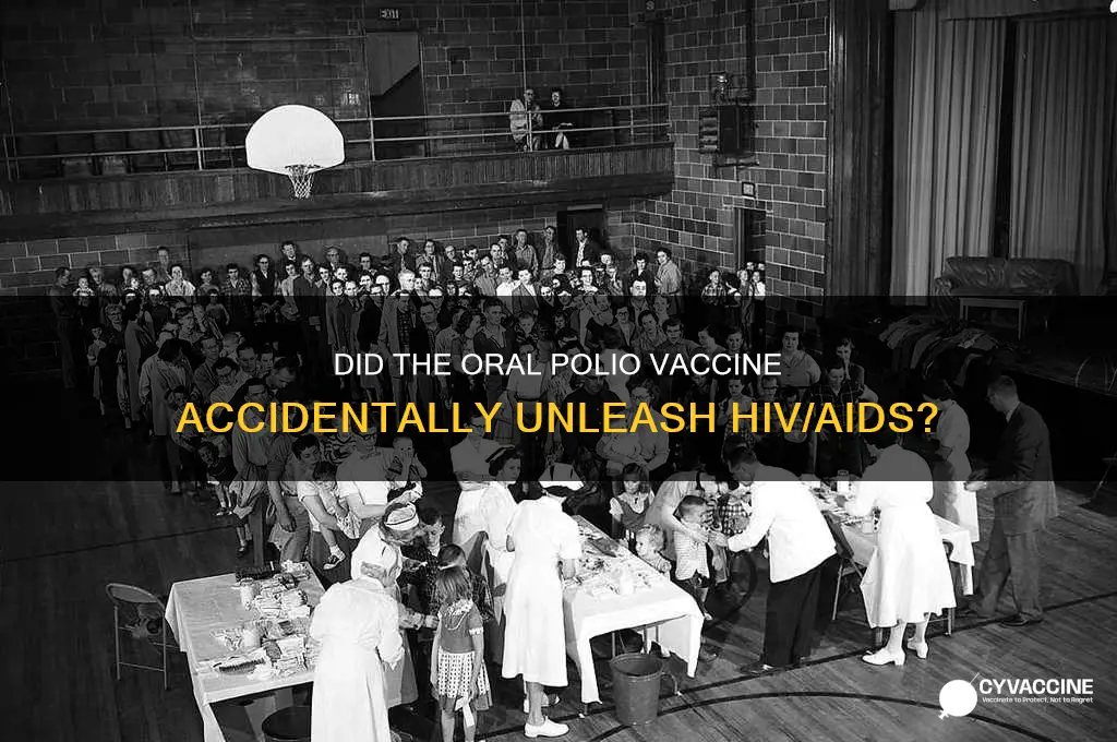how did siv become hiv oral polio vaccine