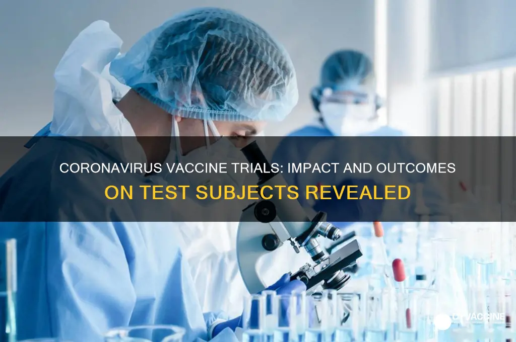 how did the coronavirus vaccine affect the test subjects
