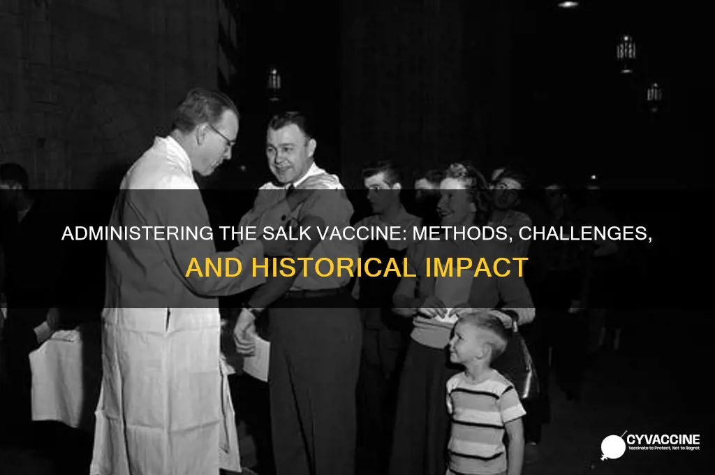 how did they administer salk vaccine