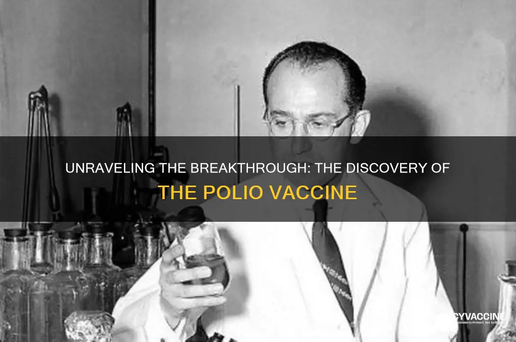 how did they discover the vaccine to polio