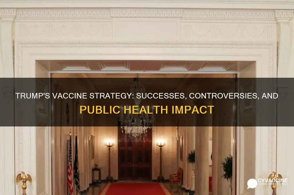 how did trump handle the vaccines