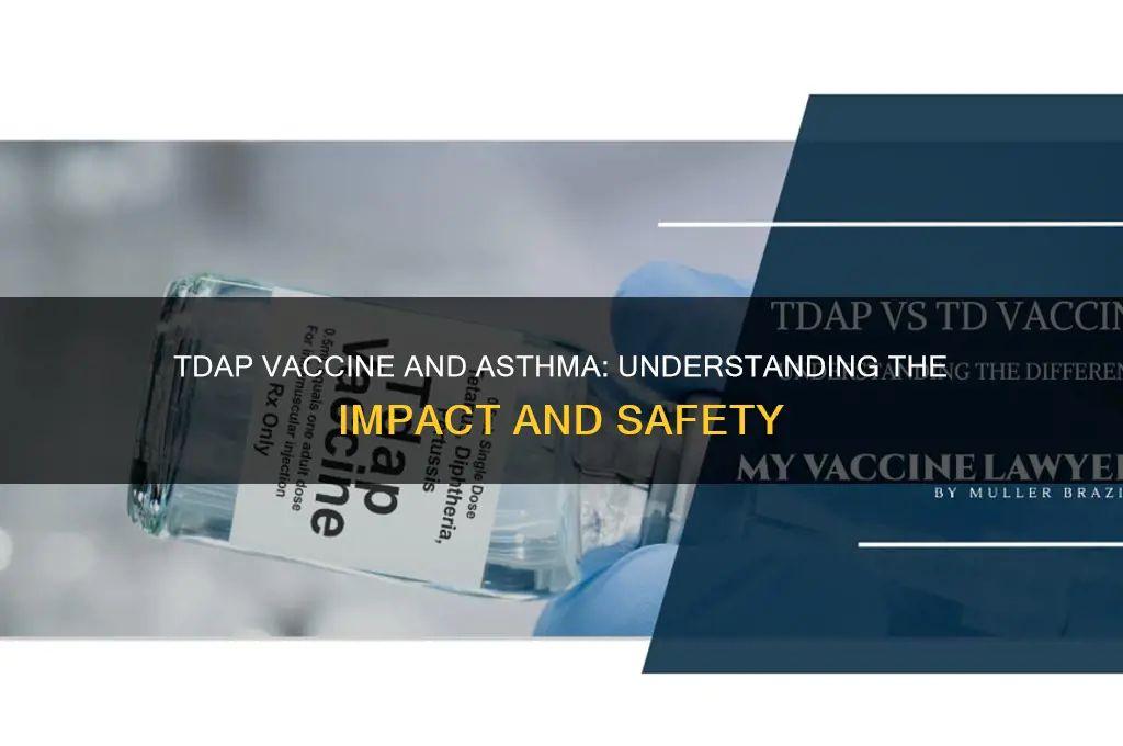 how dies tdap vaccine affect asthma