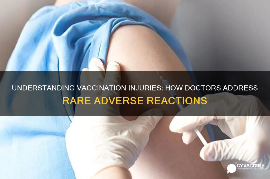how do doctors explain vaccination injuries
