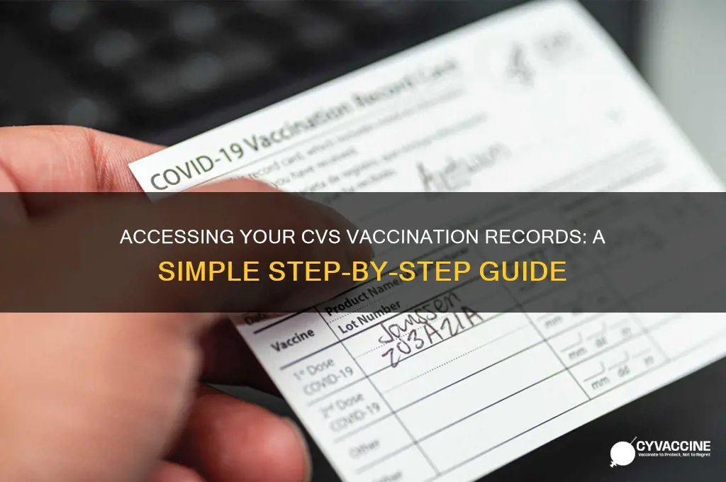 how do i access my vaccination records from cvs