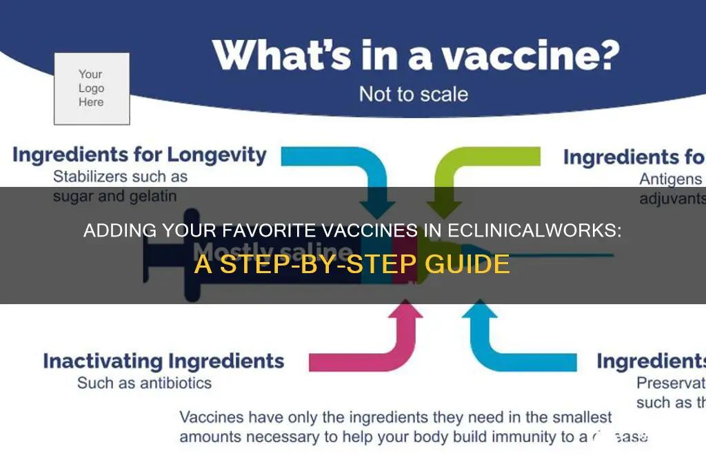 how do i add my favorites vaccine in eclinicalworks