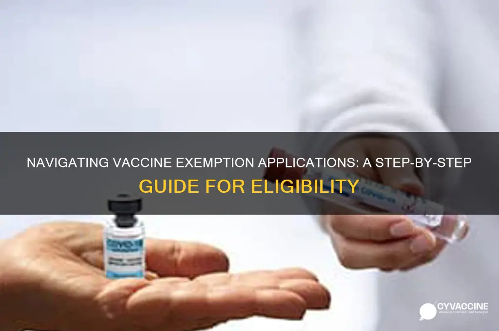 how do i apply for a vaccine exemption
