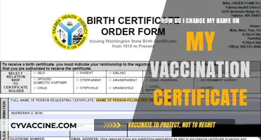 How to Update Your Name on Vaccination Certificate: A Step-by-Step Guide