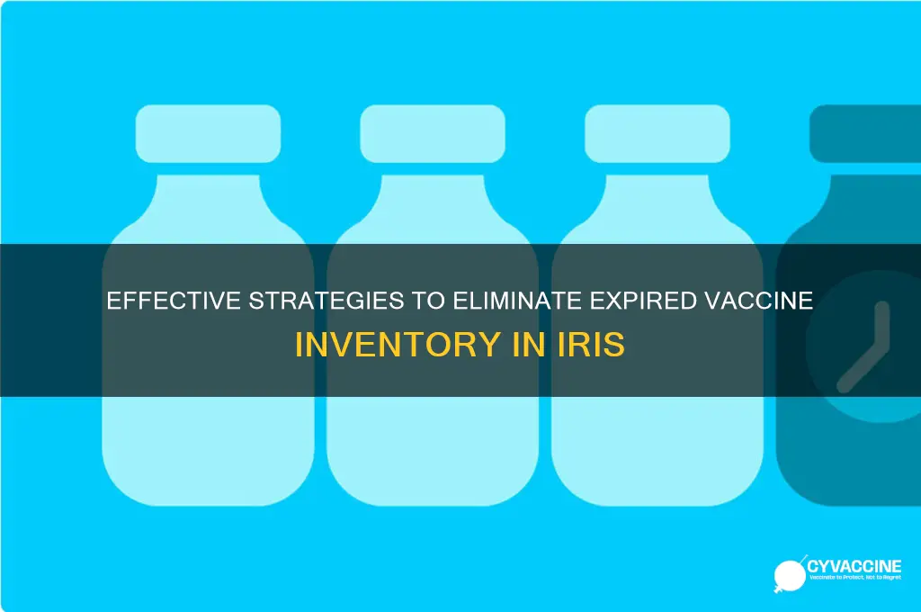 how do i eliminate inventory on expired vaccines for iris